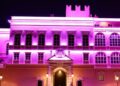 O Palácio Real brilha em rosa radiante para apoiar uma causa inspiradora: fotos