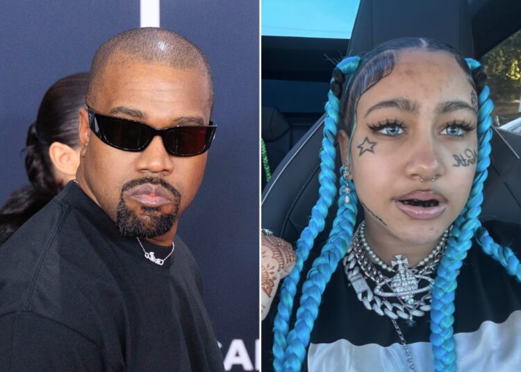O discurso de Kanye West sobre a filha North usando o TikTok ressurge em meio a rumores sobre suas tatuagens falsas - Globe Magazine