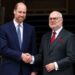 O príncipe William recebe o presidente da Estônia em Windsor em nome do rei Charles