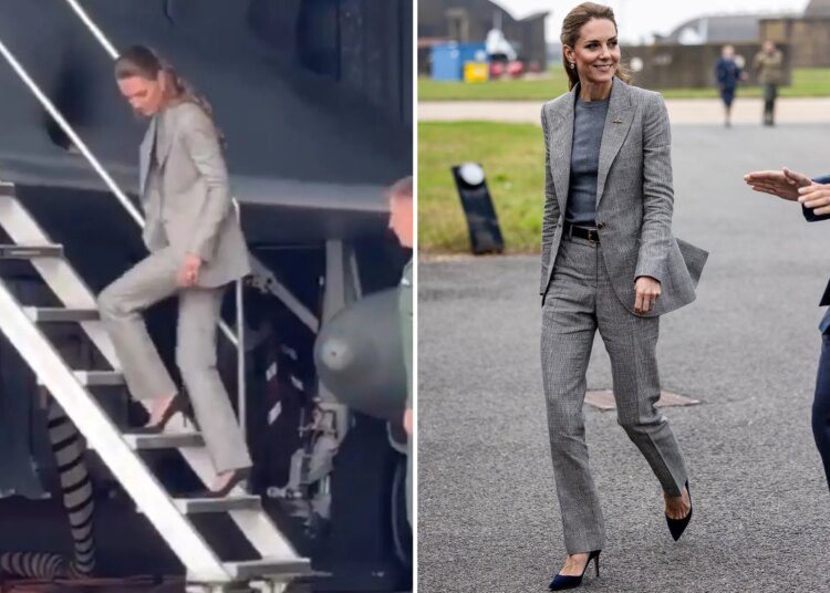 Os fãs de Kate Middleton 'in Awe' depois de Royal ande sem esforço para trás nos calcanhares