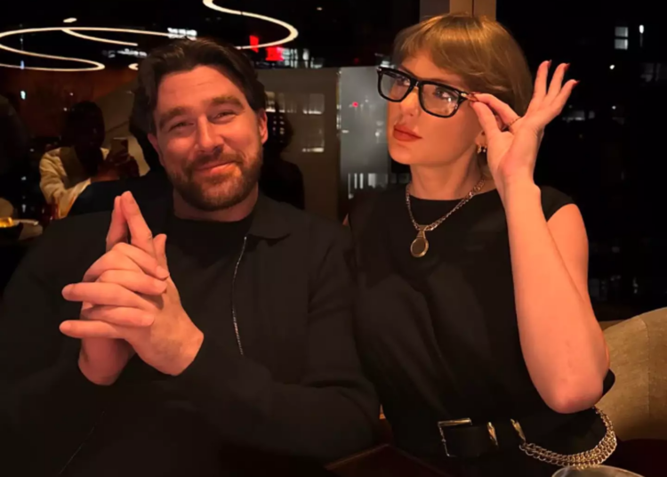 Os fãs de Taylor Swift estão convencidos de que fez uma referência atrevida ao seu noivo, Travis Kelce, em 'Wood' (Instagram/@killatrav)