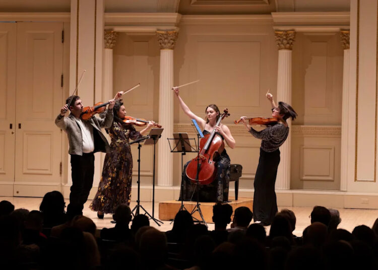 Quarteto de cordas de carpe diem para lançar a temporada de 20 anos com 2 shows