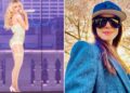 Sabrina Carpenter prende Anne Hathaway em vídeo de show em Nova York