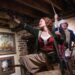 An exhibit in the Savannah Pirates and Treasure Museum depicts Anne Bonny (center) and Mary Read, who were among the few female pirates during the Golden Age of Piracy. (Courtesy of Travis Spagenhurg)