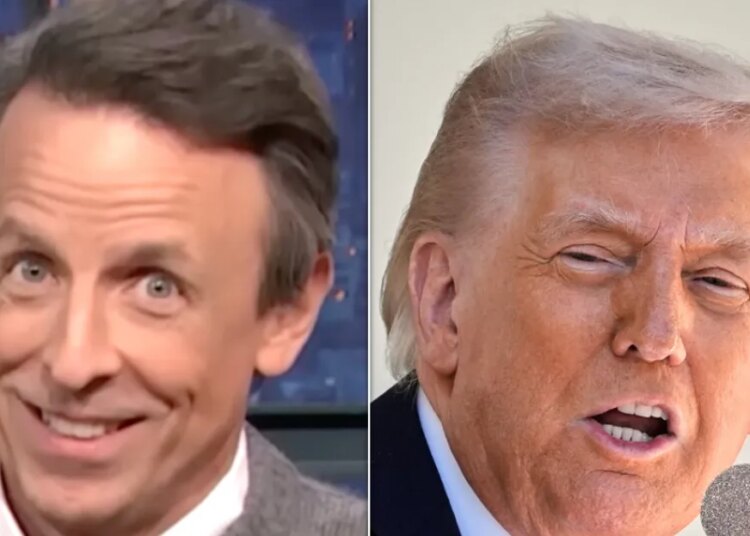 Seth Meyers identifica o sinal revelador de que Trump não deixará a Casa Branca em 2029