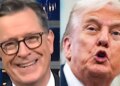 Stephen Colbert Spots Sign Líderes mundiais estão trollando Trump