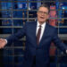 Stephen Colbert vira a defesa de Trump de JD Vance com o Meme Sombro-Sofa com classificação X