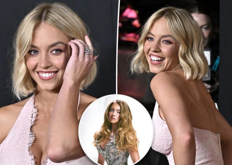 Sydney Sweeney estreia novo corte de cabelo chocante no tapete vermelho