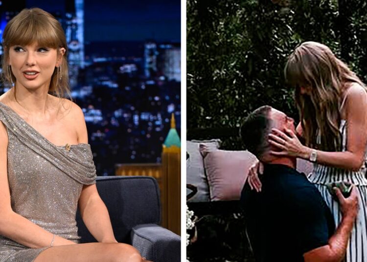 Taylor Swift Detalhes a proposta de Travis Kelce no The Tonight Show