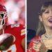 Taylor Swift assiste discretamente ao jogo de Travis Kelce contra os Raiders