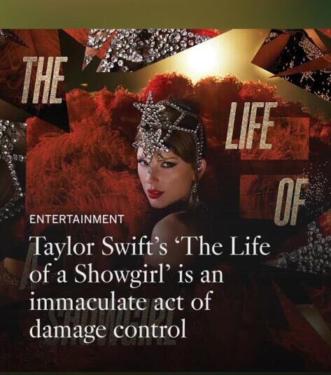 'The Life of a Showgirl', de Taylor Swift, é um controle de danos imaculados