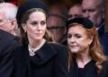 The striking moment Kate Middleton became a ‘protective huntress’ and appeared to deliberately ignore Fergie at the Duchess of Kent’s funeral