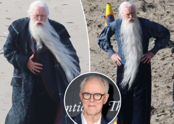 Veja John Lithgow como Dumbledore nas primeiras fotos da nova série 'Harry Potter' da HBO.