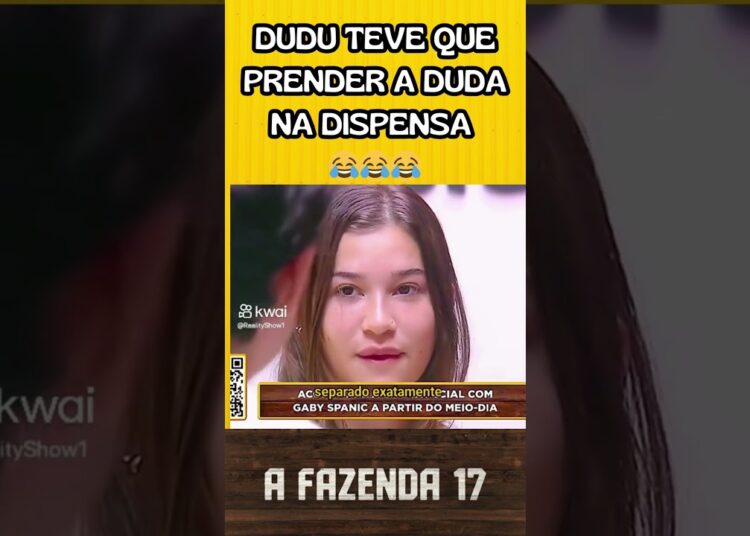 Dudu teve que prender a Duda na Dispensa