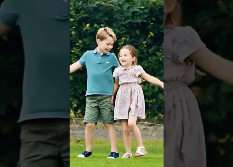 George & Charlotte’s playtime is too adorable#royal #princess #charlotte #princegeorge #royalfamily
