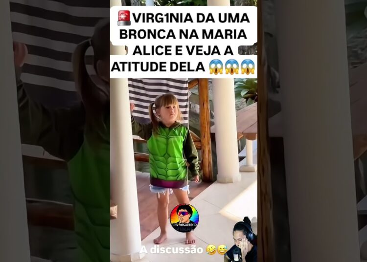 🚨MARIA ALICE MAL CRIADA VIRGiNIA dá BRONCA e a reação DELA é IMPRESSIONANTE! #shorts #treta #viral 😱