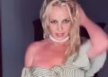 Britney Spears mostra sua dança com vestido solto
