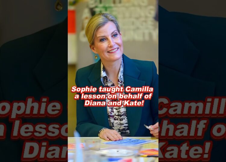 Sophie taught Camilla a lesson on behalf of Diana and Kate! #sophie #kate #royal #queen #princess