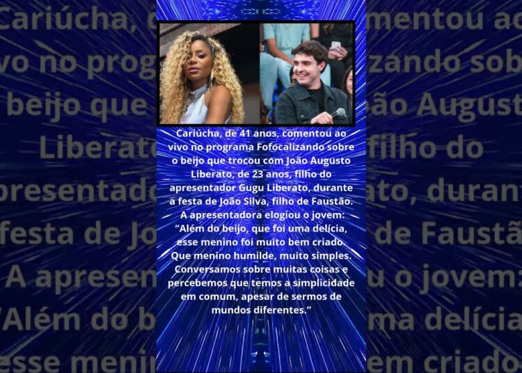 CARIUCHA FALA DE FILHO DE GUGU APÓS BEIJO