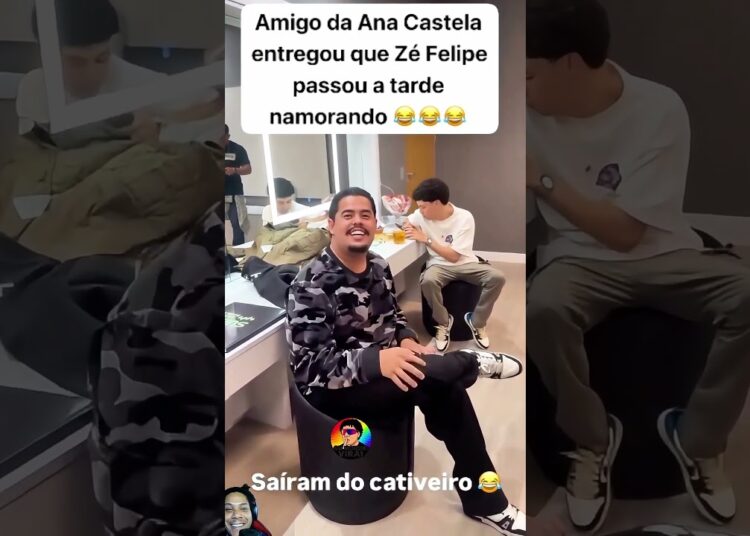 😱 amigo da ana castela entrega que zé felipe passou a tarde namorando💥 #zéfelipe #anacastela #short