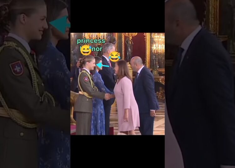 👋Meeting Princess Leonor feels truly special ✨/Royal family of Spain#special#leonor#royal#newshort.