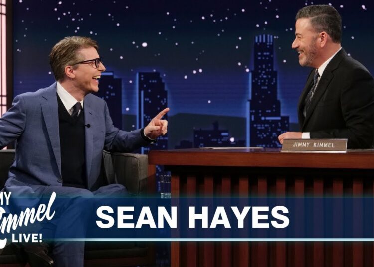 Sean Hayes on Dodgers World Series Game with Jason Bateman & SmartLess at the Hollywood Bowl