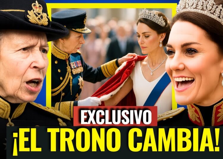 La princesa Ana corona a Kate en un sorprendente cambio de poder durante Trooping the Colour