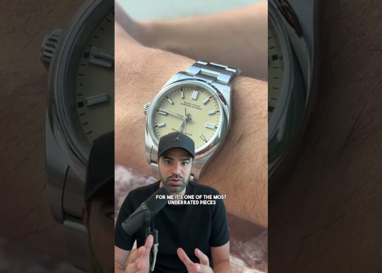 Leonardo DiCaprio and other stars wear the Rolex Oyster Perpetual Beige. #bigmoewatches #dubai