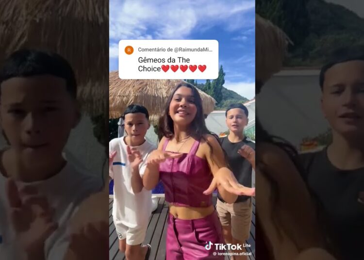 GÊMEOS DA THE CHOICE E LORENA PINA DANÇANDO-.| { TIK TOK DOS FAMOSOS DANCE } #jpeantonio