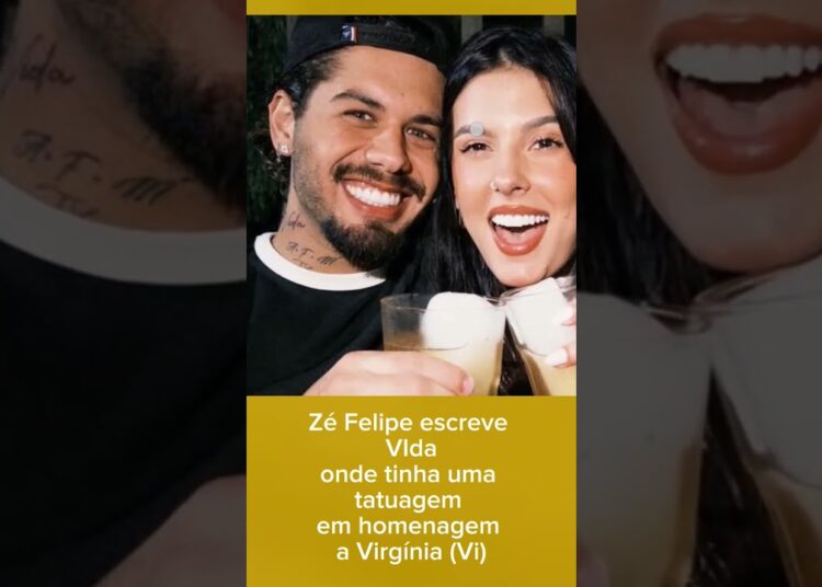 Zé Felipe modificou a tatuagem que homenageiava Virgínia Fonseca #fofocas#virginiafonseca #zefelipe