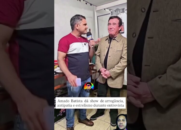 🎤😳 Amado Batista dá show de arrogância em entrevista! #gossip #famosos #youtubeshorts