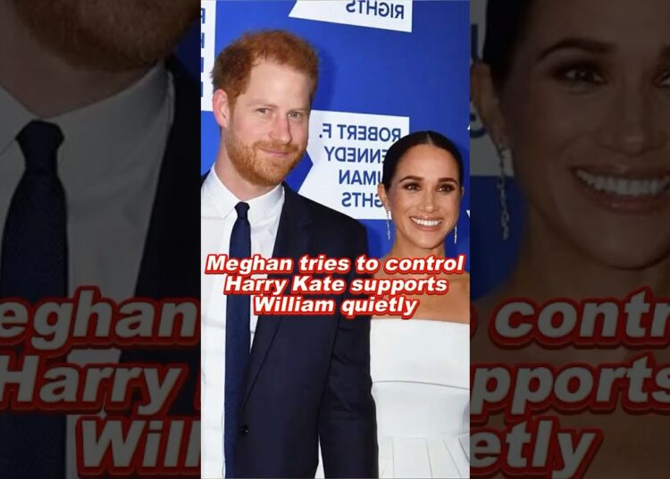Meghan tries to control Harry Kate supports William quietly #meghan #kate #royal