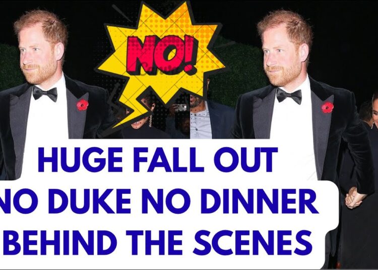 NO DUKE NO DINNER! BEHIND THE SCENES EXCLUSIVE#royal #meghan #princeharrry