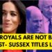 SUSSEXES – ROYALS CAUGHT OUT LYING ? LATEST NEWS #royal #meghan #princeharrry