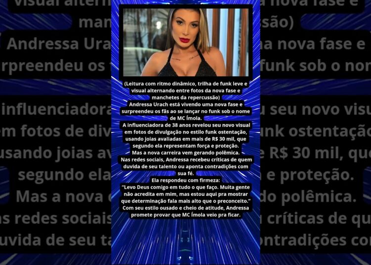 ANDRESSA URACH SURPREENDE COMO MC ÍMOLA
