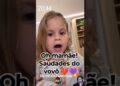 😢 Maria Flor com saudade do vovô Leonardo Virgínia grava momento emocionante 🥹 #shorts #mariaflor