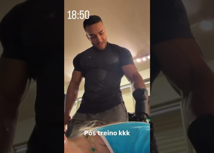 💥 Virgínia rouba a cena ao lado de personal gato em massagem pós-treino! 😳🔥