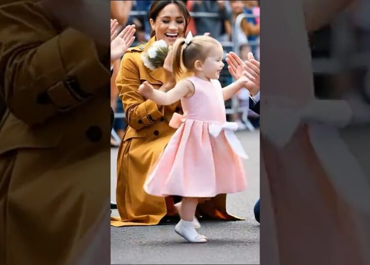 Lilibet’s dance makes her parents beam 🌸#royal #princeharry #meghanmarkle #princess #archie
