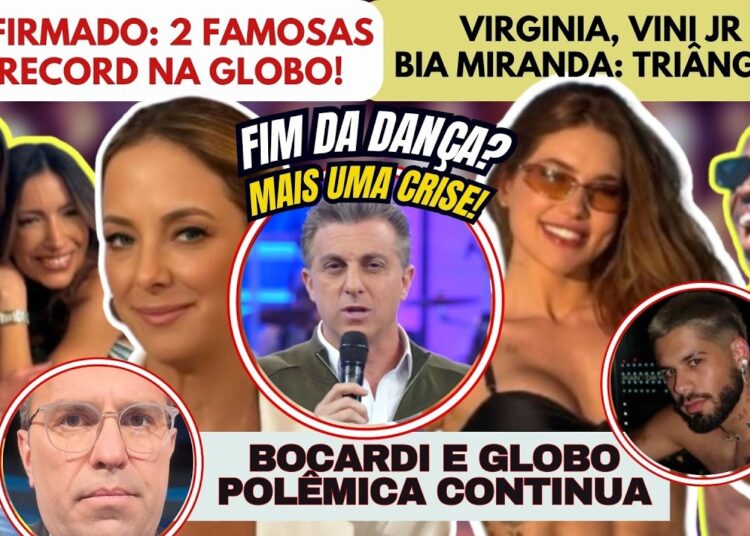 🚨 Vini Jr e Bia Miranda JUNTOS?; Globo terá duas estrelas da Record em fim de ano; Bocardi x Globo