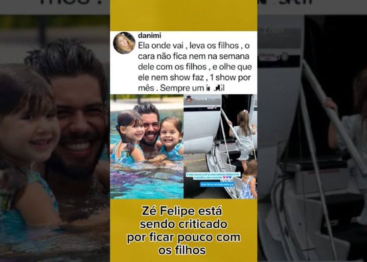 Zé Felipe está sendo criticado por ficar pouco com os filhos #fofocas #sertanejo #virginiafonseca