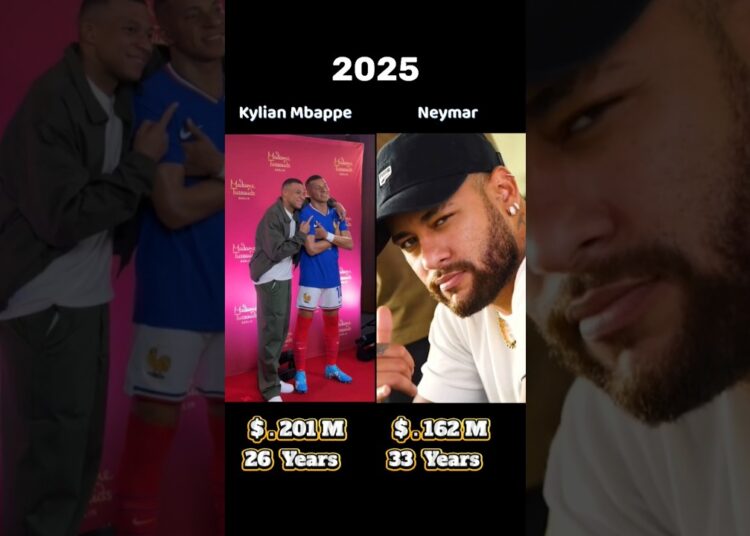 Neymar Jr Vs Kylian Mbappe NetworthComparison #usa #celebrities #football #celebrity #funny