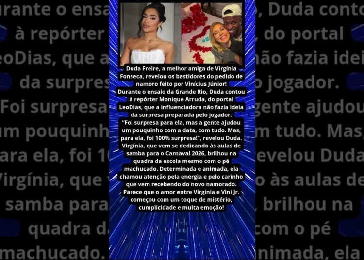 DUDA FREIRE ENTREGA SURPRESA DE VINÍCIUS JÚNIOR A VIRGÍNIA!