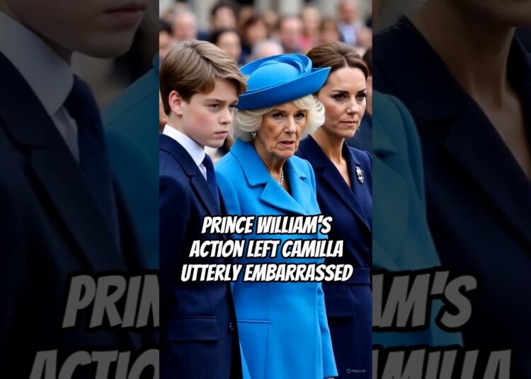 Prince William’s action left Camilla utterly embarrassed #camilla #royal #princegeorge #kate #meghan