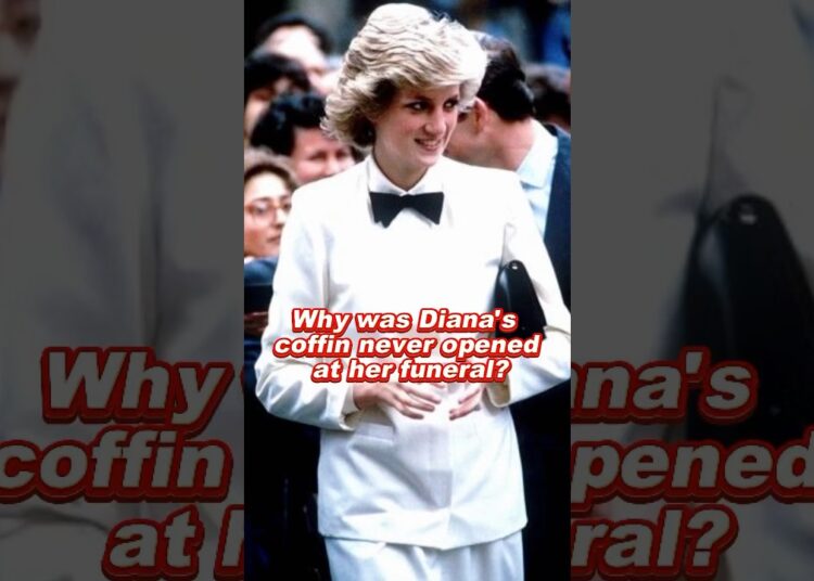 Why was Diana’s coffin never opened at her funeral? #diana #royal #queen #princess