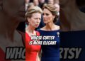 Whose curtsy is more elegant #royal #camilla #anne #queenelizabeth #charles #kate #royalfamily