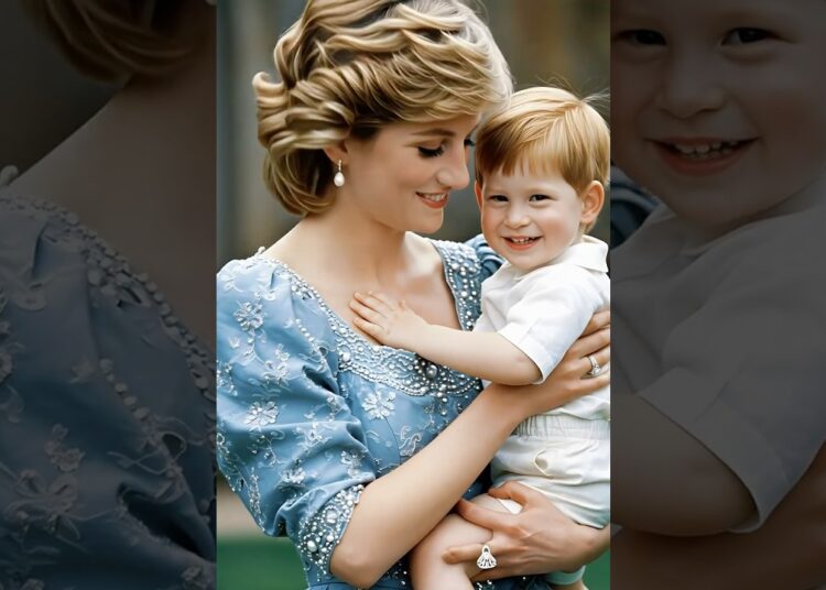 Little Harry totally charms Diana#royal #princess #diana #princeharry #royalfamily