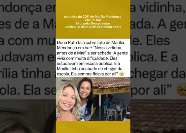 Foto de Marília Mendonça em bar viraliza e Dona Ruth comentou #fofocas #famosos #mariliamendonça