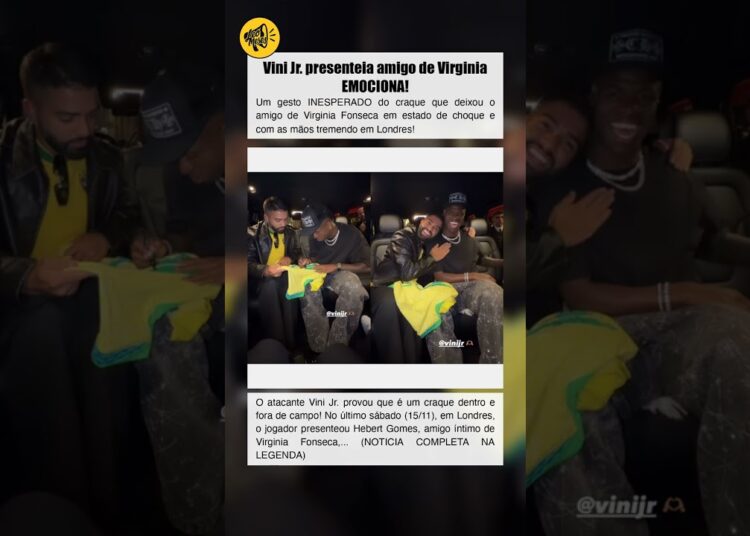 Vini Jr. presenteia amigo de Virginia EMOCIONA!