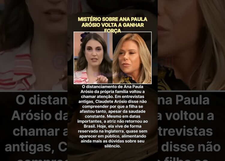 Mistério sobre Ana Paula Arósio cresce após antigas falas da mãe voltarem à tona