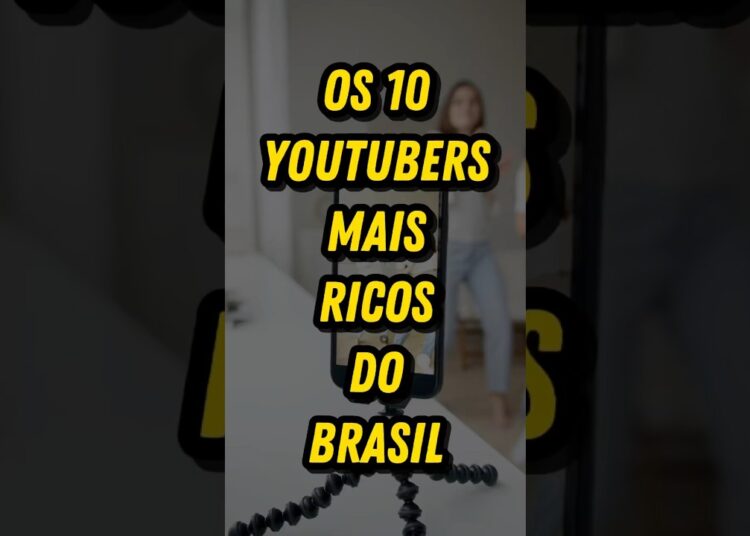 Os 10 YouTubers mais ricos do Brasil #curiosidades #vocesabia #ricos #youtubers #famosos #fatos